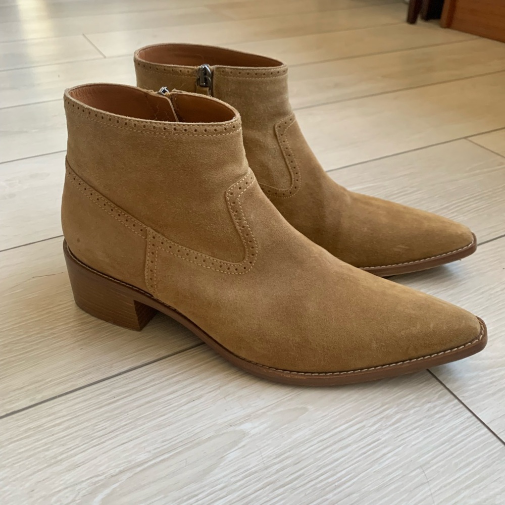 M. Gemi Treno Booties Oak Suede 40 / US 9